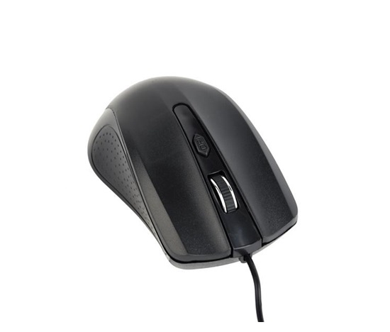 GEMBIRD myš MUS-4B-01, drátová, optická, 1200 dpi, USB, černá