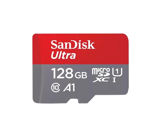 SanDisk MicroSDXC karta 128GB Ultra (120MB/s, A1 Class 10 UHS-I ) + adaptér