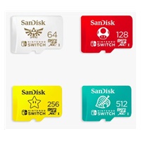 SanDisk MicroSDXC karta 512GB for Nintendo Switch (R:100/W:90 MB/s, UHS-I, V30,U3, C10, A1) licensed Product,Super Mario