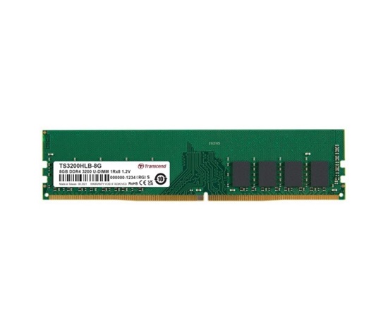 TRANSCEND DIMM DDR4 8GB 3200MHz 1Rx8 1Gx8 CL22 1.2V