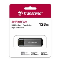 TRANSCEND Flash Disk 128GB JetFlash®920, TLC, USB 3.2 (R:420/W:400 MB/s) černý