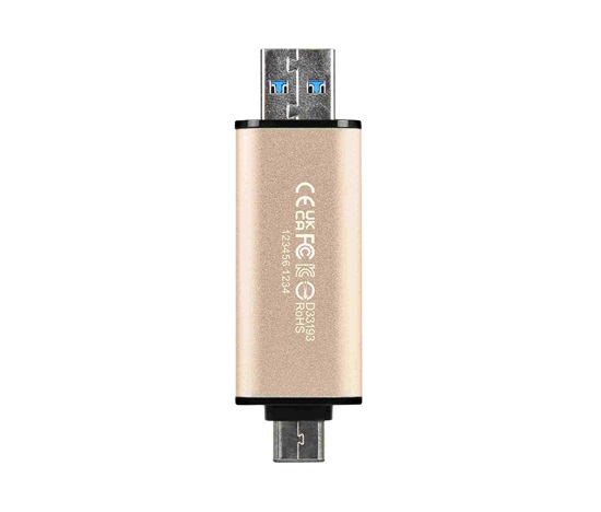 TRANSCEND Flash Disk 128GB JetFlash®930C, TLC, USB 3.2/USB Type C (R:420/W:400 MB/s) černý