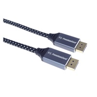 PREMIUMCORD Kabel DisplayPort 1.4 přípojný kabel, kovové a zlacené konektory, 1m