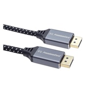 PREMIUMCORD Kabel DisplayPort 1.4 přípojný kabel, kovové a zlacené konektory, 3m