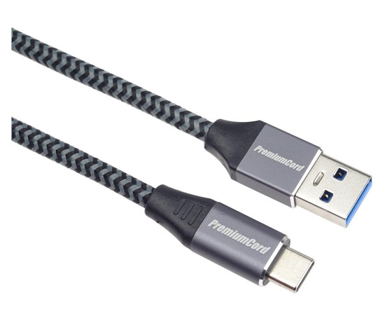 PREMIUMCORD Kabel USB-C na USB 3.0 A (USB 3.1 generation 1, 3A, 5Gbit/s) 2m oplet