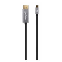 Manhattan kabel USB-C na DisplayPort 1.4, USB-C Male na DisplayPort Male, 2m, černá