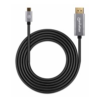Manhattan kabel USB-C na DisplayPort 1.4, USB-C Male na DisplayPort Male, 3m, černá