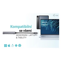 i-tec USB-C Metal HUB 1x USB 3.0 + 3x USB 2.0