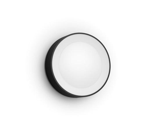 PHILIPS Daylo Exteriérové nástěnné svítidlo, Hue White and Color Ambiance, 230V, 15W E27, Černá (1746530P7)