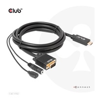 Club3D kabel HDMI na VGA, M/M, 28AWG, 2m