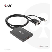 Club3D kabel VGA a USB-A na HDMI s ocáskem, M/F, 0.6m