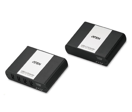 ATEN USB 2.0 prodlužka s 4portovým hubem do 100m po LAN IP