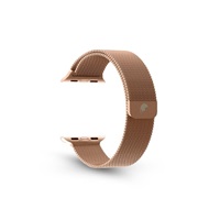 RhinoTech ocelový řemínek milánský tah pro Apple Watch 38 / 40 / 41mm růžově-zlatý