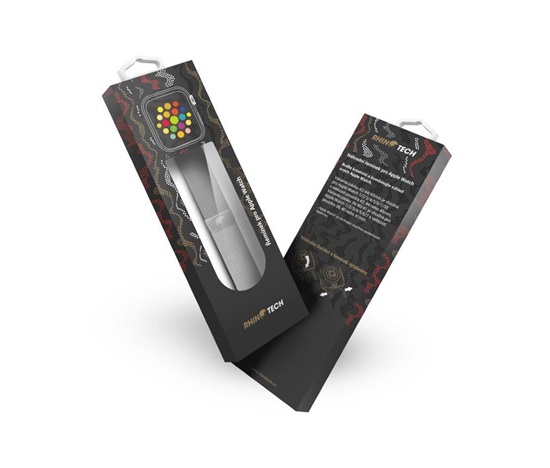 RhinoTech ocelový řemínek milánský tah pro Apple Watch 38 / 40 / 41mm stříbrný