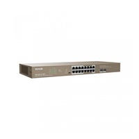 Tenda TEG1118P-16-250W PoE AT Gigabit Switch 230W