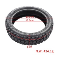 RhinoTech Bezdušová pneumatika s hlubokým vzorkem a ventilkem pro Scooter 8.5x2, černá