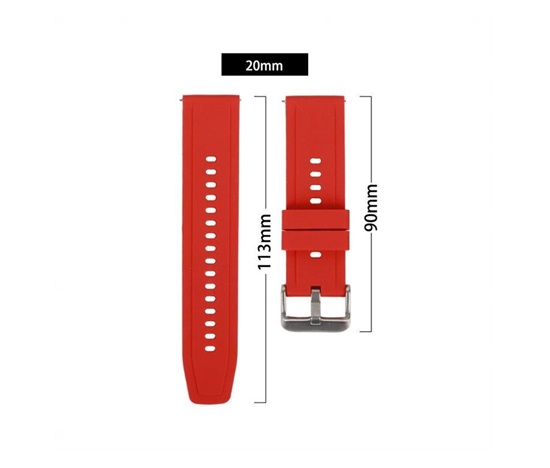 RhinoTech univerzální silikonový řemínek Quick Release 20mm černý