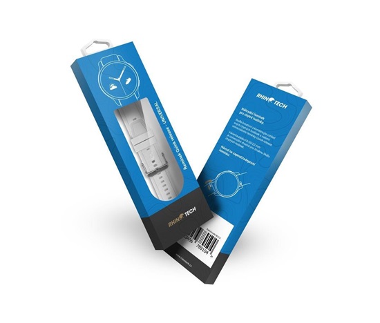 RhinoTech univerzální silikonový řemínek Quick Release 22mm bílý