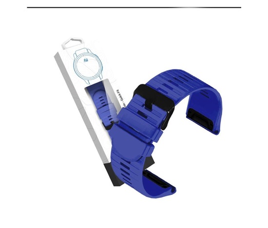 RhinoTech řemínek pro Garmin QuickFit silikonový outdoor 22mm tmavě modrý