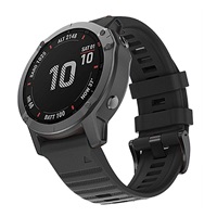 RhinoTech řemínek pro Garmin QuickFit silikonový outdoor 26mm černý