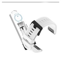 RhinoTech řemínek pro Garmin QuickFit sportovní silikonový 22mm bílý