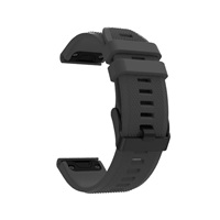 RhinoTech řemínek pro Garmin QuickFit sportovní silikonový 22mm černý