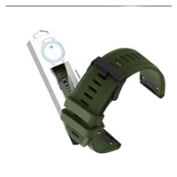 RhinoTech řemínek pro Garmin QuickFit sportovní silikonový 22mm tmavě zelený