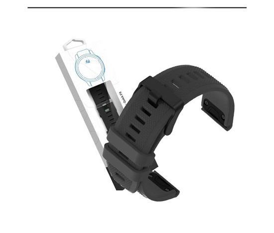 RhinoTech řemínek pro Garmin QuickFit sportovní silikonový 26mm černý