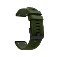 RhinoTech řemínek pro Garmin QuickFit sportovní silikonový 26mm tmavě zelený