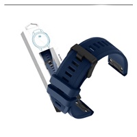 RhinoTech řemínek pro Garmin QuickFit sportovní silikonový 26mm tmavě modrý