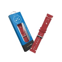 RhinoTech univerzální řemínek Genuine Leather Quick Release 18mm, červená