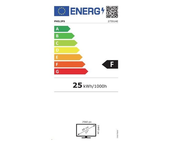 Philips MT IPS LED 27"  275S1AE/00 - IPS panel, 2560x1440, DVI-D, HDMI, DP, repro, pivot, posk obal