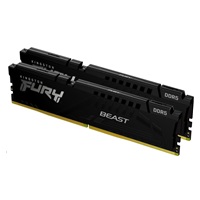 KINGSTON DIMM DDR5 64GB (Kit of 2) 5600MT/s CL40 FURY Beast Černá