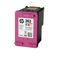 HP 303 Tri-color Original Ink Cartridge (165 pages), T6N01AE