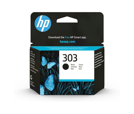 HP 303 Black Original Ink Cartridge (200 pages), T6N02AE