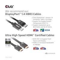 Club3D síťový přepínač - Switch, DP/HDMI KVM Switch - Dual DP 4K 60Hz