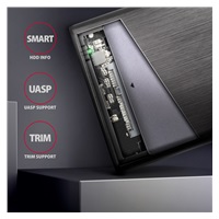 AXAGON EE25-A6M, USB 3.2 Gen 1 - SATA 6G 2.5", metalowa obudowa RAW, bezśrubowa
