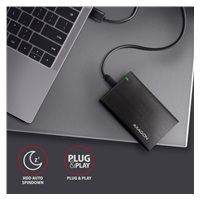 AXAGON EE25-A6C, USB-C 3.2 Gen 1 - SATA 6G 2.5", metalowa obudowa RAW, bezśrubowa