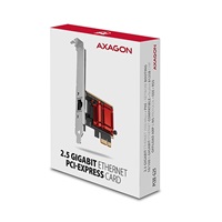 AXAGON PCEE-G25, karta sieciowa PCIe - 1x 2.5 Gigabit Ethernet port (RJ-45), Realtek, PXE, LP