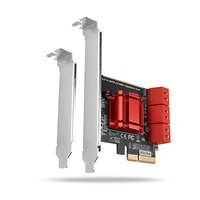 AXAGON PCES-SA6, PCIe kontroler - 6x wewnętrzny port SATA 6G, ASM1166, SP & LP