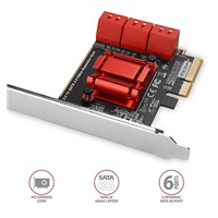 AXAGON PCES-SA6, PCIe kontroler - 6x wewnętrzny port SATA 6G, ASM1166, SP & LP