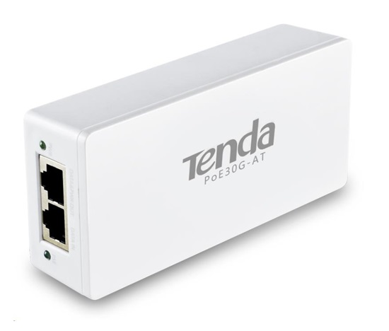 Tenda PoE30G-AT Gigabit Ethernet Power Injector, 30W, 802.3at, 802.3af,48V,PD Autodet. - Bazar - mírně poškozený obal