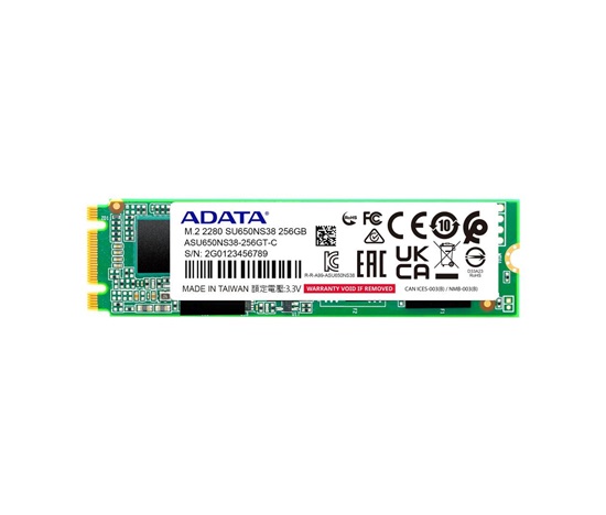 ADATA SSD 256GB SU650NS38 PCIe Gen3x4 M.2 2280 (R:xx/W:xx MB/s)