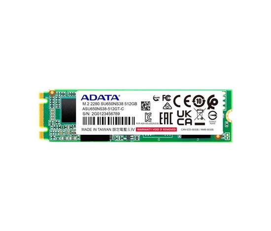 ADATA SSD 512GB SU650NS38 PCIe Gen3x4 M.2 2280 (R:xx/W:xx MB/s)