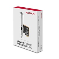 AXAGON PCEE-GRF, karta sieciowa PCIe - 1x Gigabit Ethernet port (RJ-45), Realtek 8111F, LP