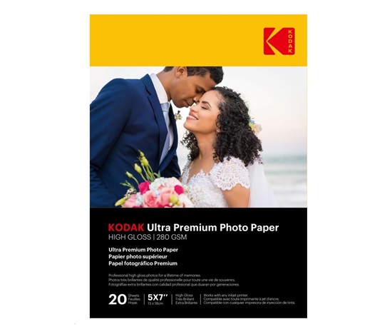 KODAK Ultra Premium Photo RC Gloss (280g/m2) 13x18cm 20 listů