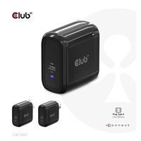 Club3D cestovní nabíječka PPS 65W GAN technologie, USB Type-C, Power Delivery(PD) 3.0 Support