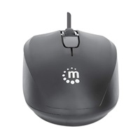 MANHATTAN Myš Comfort II, USB optická, 1000 dpi, bílá