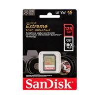 SanDisk SDXC karta 128GB Extreme (180 MB/s Class 10, UHS-I U3 V30)