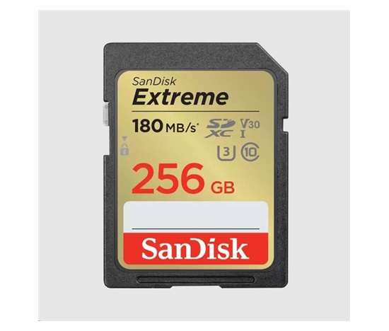 SanDisk SDXC karta 256GB Extreme (190 MB/s Class 10, UHS-I U3 V30)